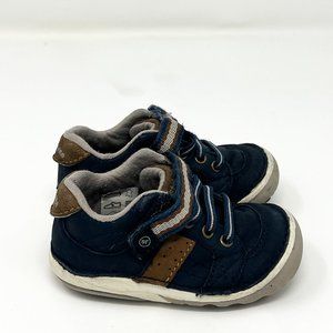 Stride Rite Size 3.5 XW Artie Sneakers Blue Softmotion